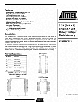 DataSheet AT49BV512 pdf